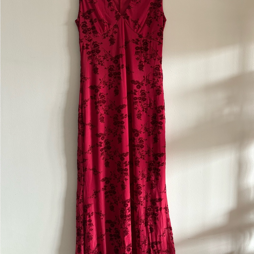 Red Floral Dress